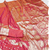 gajri zari woven banarasi silk blend saree with rich zari