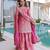 Pink color fendy crush fabric classy sequins embroidered partywear readymade suit with dupatta