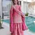 Pink color fendy crush fabric classy sequins embroidered partywear readymade suit with dupatta
