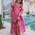 Pink color fendy crush fabric classy sequins embroidered partywear readymade suit with dupatta