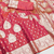 gajri zari woven banarasi silk blend saree with rich zari