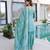 Sea green color fendy crush fabric classy sequins embroidered partywear readymade suit with dupatta