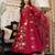 Maroon color beautiful readymade dress on muslin fabric for graceful girlie looks