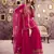 Pink color beautiful readymade dress on chanderi fabric for graceful girlie looks
