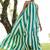 Sea green color cambric cotton fabric designer partywear gown for trendy girlie looks