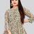 Pista color georgette fabric readymade kurti for ethnic festive looks