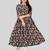 Black color georgette fabric readymade kurti for ethnic festive looks