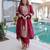 Maroon color beautiful sequins embroidered ethnic ceremonial attire