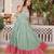 Green color beautiful girlie readymade gown for graceful girlie looks