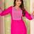 Pink color smart rayon fabric kurta with bottom for formal office looks