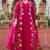 Pink color beautiful partywear kurta set with dupatta for stylish looks