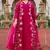 Pink color beautiful partywear kurta set with dupatta for stylish looks