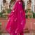 Pink color beautiful partywear kurta set with dupatta for stylish looks