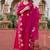 Pink color beautiful partywear kurta set with dupatta for stylish looks