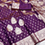wine zari woven banarasi silk blend saree with rich zari