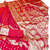 rani pink zari woven banarasi silk blend saree with rich zari