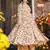 Mustard color designer partywear anarkali style top with bottom for graceful looks