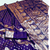purple zari woven banarasi silk blend saree with rich zari