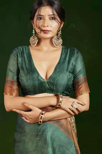 rama gathan silk blend digital printed partywear saree