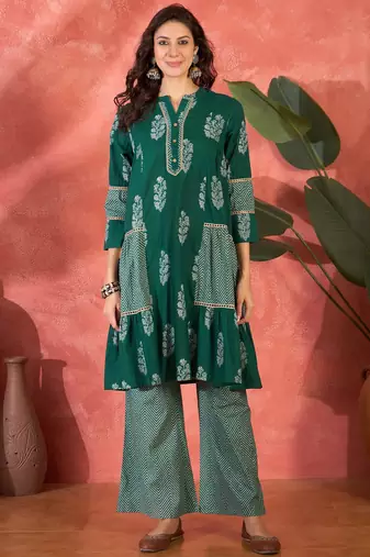 Printed kurta set