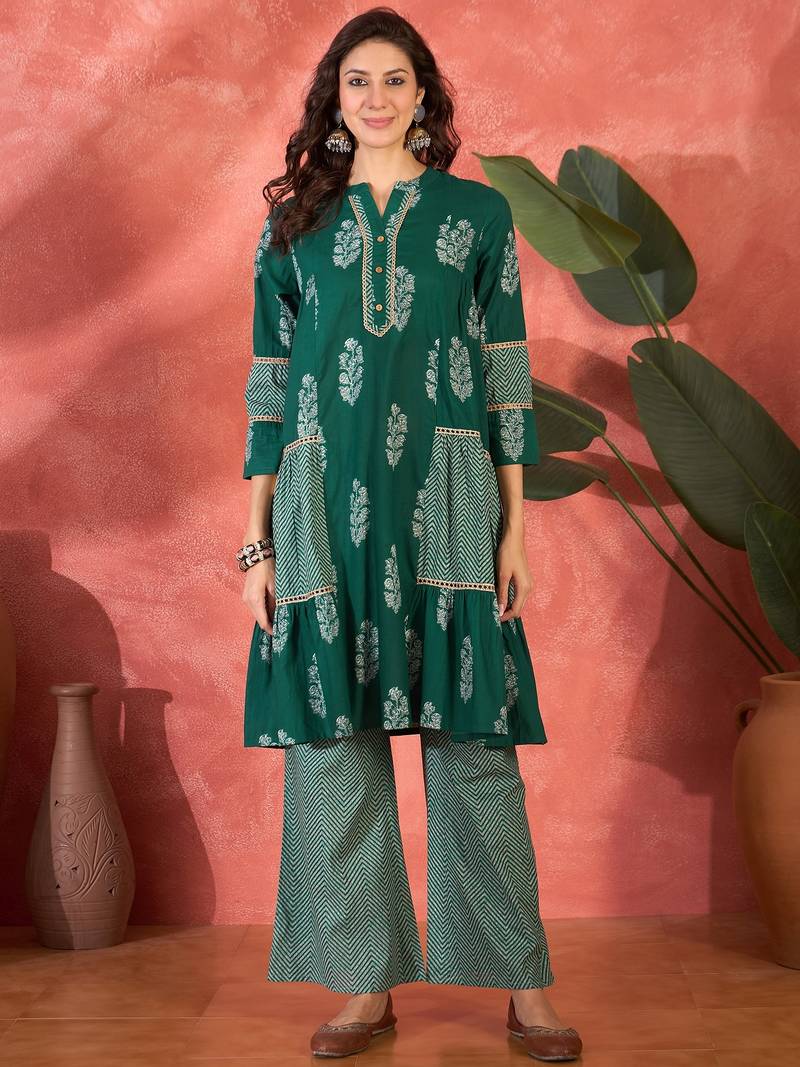 Printed kurta set