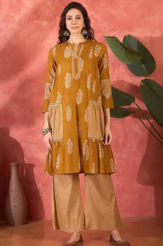Printed kurta set