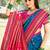 blue  color beautiful woven designer soft silk blend fabric saree