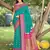 sea green color beautiful woven designer soft silk blend fabric saree