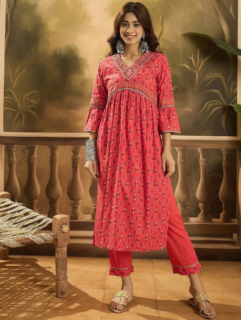Printed kurta set