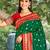green color beautiful woven designer soft silk blend fabric saree