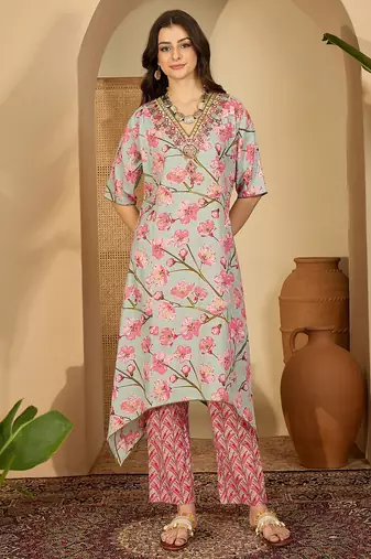 Printed kurta set
