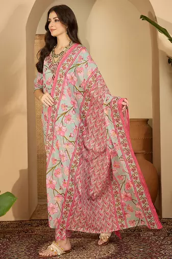 Printed kurta set