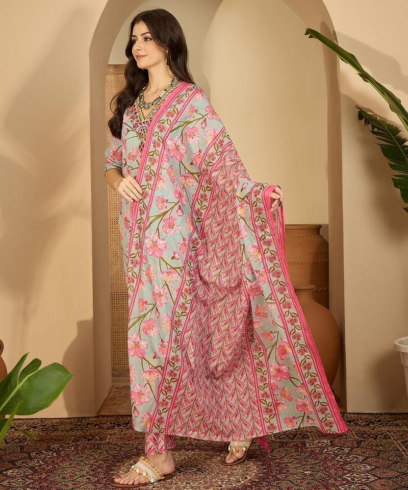 Printed kurta set