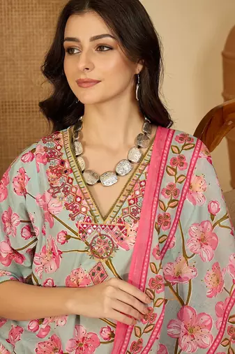 Printed kurta set
