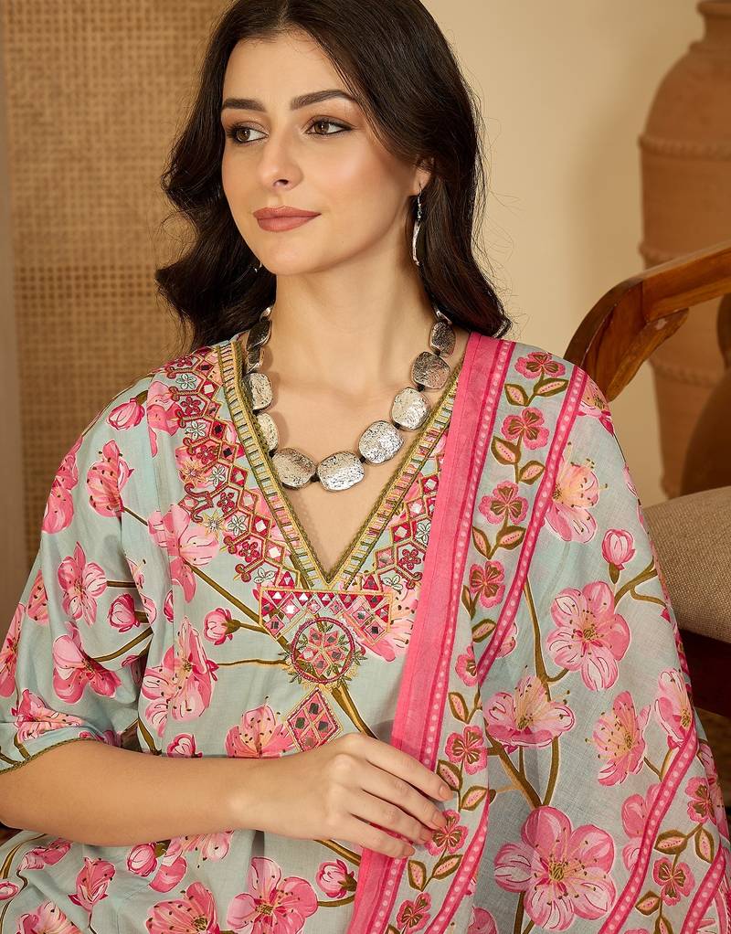Printed kurta set