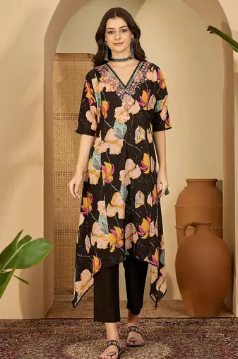 Printed kurta set