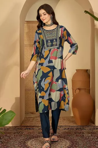 Printed kurta set