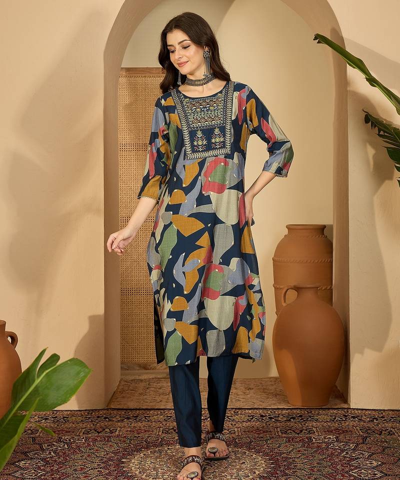 Printed kurta set