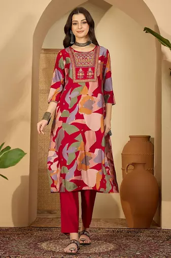 Printed kurta set