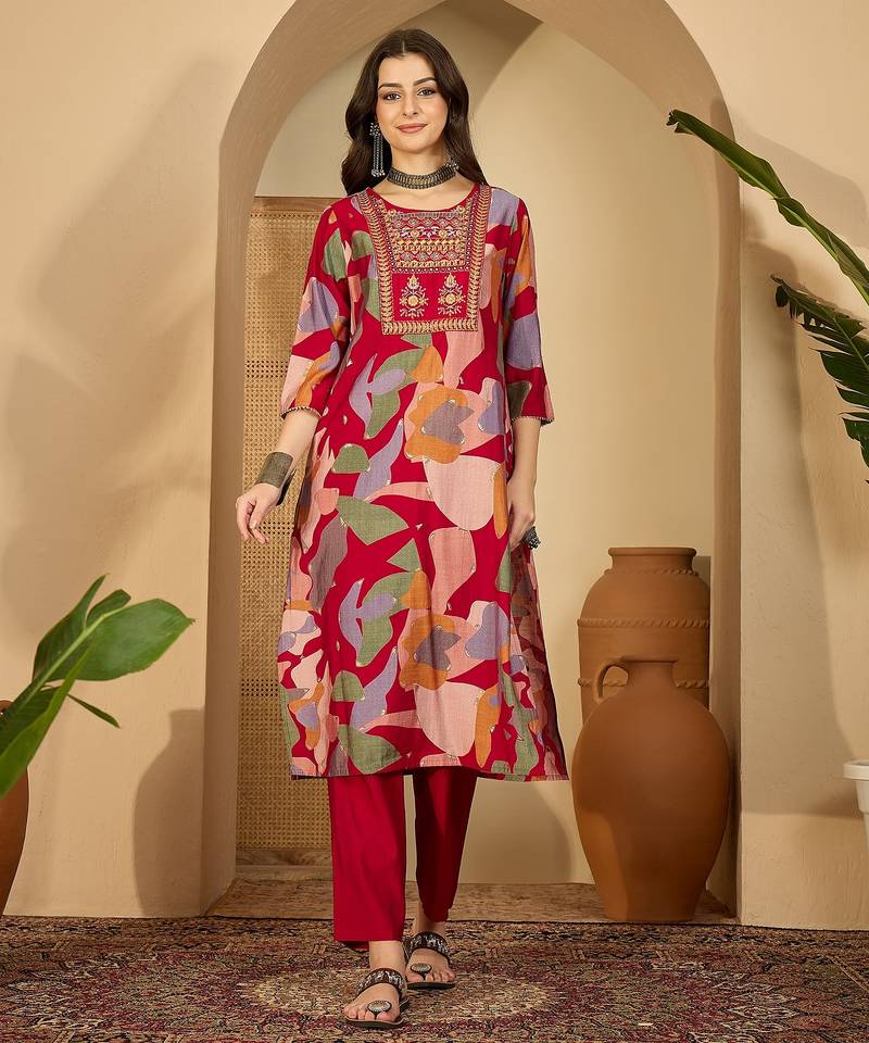 Printed kurta set