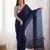 navy_blue most demanded pure space silk saree with scalloped border & designer beaded blouse