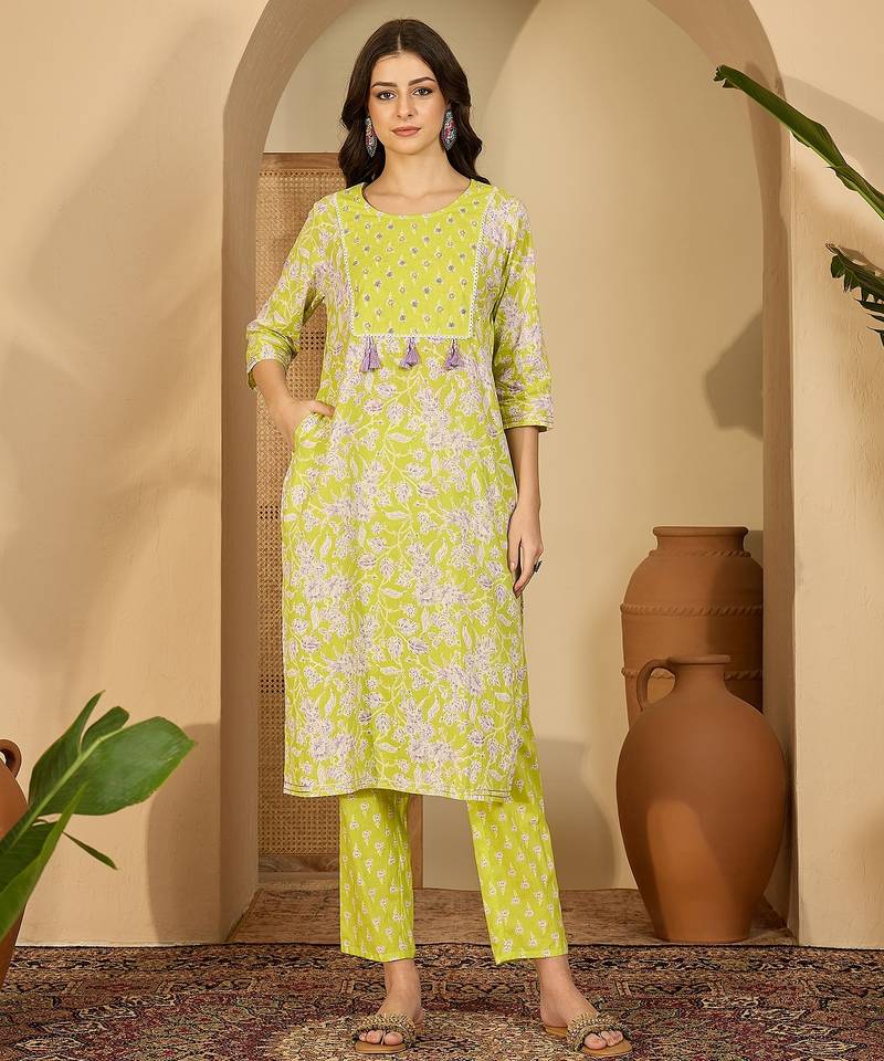 Printed kurta set