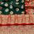 dark green banarasi silk blend kanjivaram zari woven saree with rich border