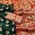 dark green banarasi silk blend kanjivaram zari woven saree with rich border