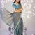 grey color ethnic embroidered moss chiffon fabric girlie partywear saree