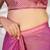 pink color ethnic embroidered moss chiffon fabric girlie partywear saree