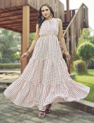  sleeveless poly-cotton kurti with crepe inner ready to dispatch 1