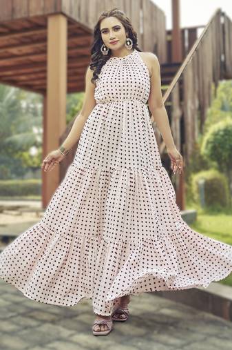  sleeveless poly-cotton kurti with crepe inner ready to dispatch