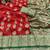 red banarasi silk blend kanjivaram zari woven saree with rich border