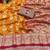 orange banarasi silk blend kanjivaram zari woven saree with rich border